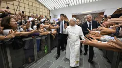 Time Magazine named Pope Leo XIV (pictured in the Paul VI Audience Hall) one of its Top 100 most influential thinkers concerning AI on Aug. 28, 2025. / Credit: Vatican Media