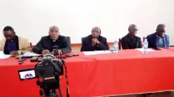 Fr. Aurélien Kambale Rukwata during a press conference in Butembo. Credit: Radio Moto