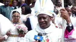 Bishop Simon Peter Kamomoe, chairman of the Catholic Justice and Peace Department of the Kenya Conference of Catholic Bishops. Credit: Capuchin TV