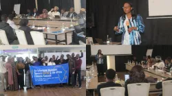 Ashley Kitisya presenting during the Monday, July 28 Front line Faith leaders and movements round table discussions at Pride Inn Azure in Nairobi. Credit: ACI Africa.