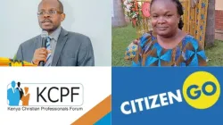 Ann Kioko (right) of CitizenGo and Senior Counsel Charles Kanjama (left), chair of the Kenya Christian Professionals Forum (KCPF). Credit: ACI Africa/ACPF
