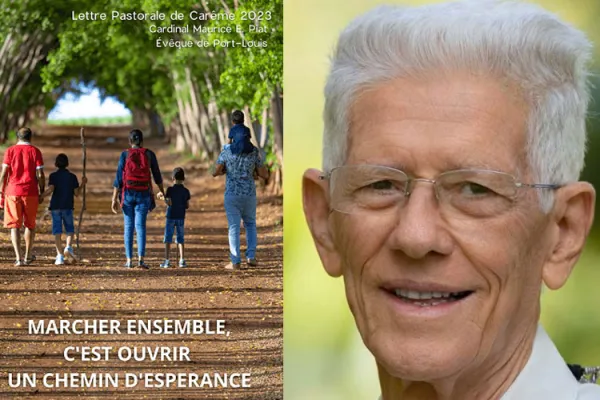 Maurice Cardinal Piat, Bishop of Port Louis in Mauritius who unveiled his Pastoral Letter on the Lenten Season titled “Walking together is opening a path of hope” on 22 February 2023. Credit: Port Louis Diocese