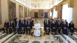 Pope Leo XIV meets with members of the European Parliament’s Working Group on Intercultural and Interreligious Dialogue on Sept. 29, 2025, at the Vatican. / Credit: Vatican Media