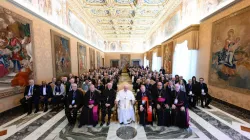 Pope Francis with the Pontifical Academy for Life on Feb. 20, 2023. / Credit: Vatican Media
