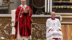 Pope Leo XIV addresses the audience in his homily at a Mass on Oct. 27, 2025, marking both the start of the academic year at Rome’s pontifical universities and the opening day of the Jubilee of the World of Education. / Credit: Daniel Ibañez/CNA