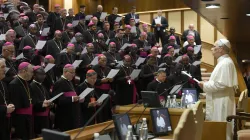 Pope Leo XIV meets with new bishops in Rome on Sept. 11, 2025. / Credit: Vatican Media