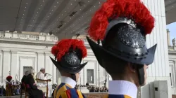 Pope Francis at the general audience at St. Peter's Square on Oct. 18, 2023. | Credit: Vatican Media