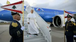 Pope Leo XIV arrives in Lebanon on November 30, 2025. / Vatican Media