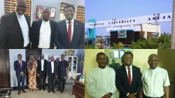 Fr. George Ehusani with staff of Veritas University Abuja in Nigeria. Credit: Fr. George Ehusani