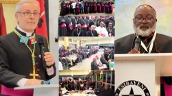 Archbishop Liborius Ndumbukuti Nasheda (right) and Bishop José Luís Gerardo Ponce de León (left). Credit: Catholic Diocese of Manzini/SACBC