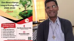 A poster announcing the launch of Don Bosco Integral Ecology Strategic Plan. Credit: Fr. Selvam