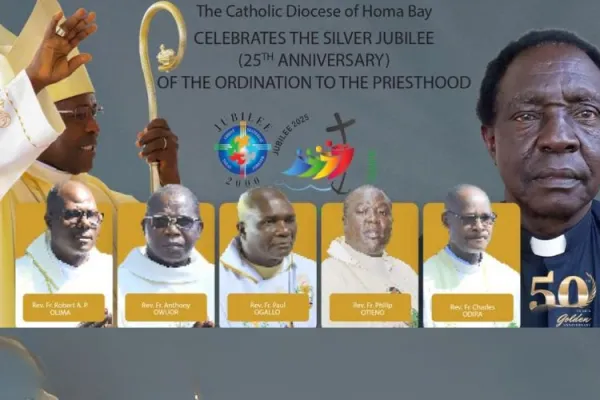 Jubilarians in Kenya’s Homa Bay Diocese Urged to Renew Commitment to God’s Call at Golden, Silver Celebrations
