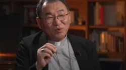 Cardinal-elect Tarcisio Isao Kikuchi during an interview CNA on Friday, Oct. 18, 2024, in Rome. / Credit: EWTN News