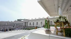 Through the example of Mary, Pope Leo on Sunday in St. Peter's Square said the Church can see the “revolutionary nature of love and tenderness” and its impact on the events of history as well as the everyday lives of each individual. / Credit: Vatican Media