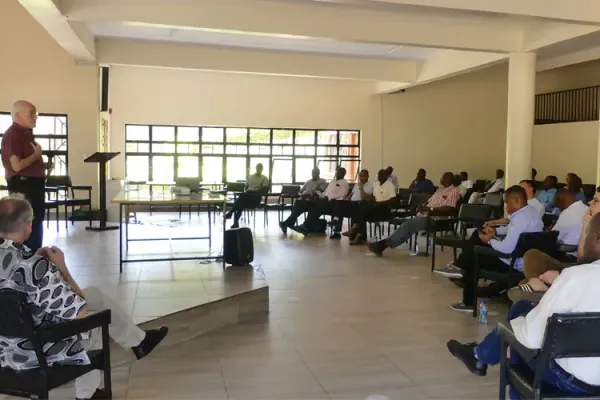 Participants during the two-day conference of Spiritans in Kenya on “Safeguarding and Care of Self” held at St. Austin’s Msongari Parish of Nairobi Archdiocese 14-15 February 2023. Credit: ACI Africa