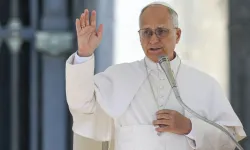 Pope Leo XIV in St. Peter's Square at the Vatican on November 5, 2025. / Vatican Media