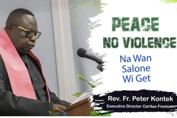 Fr. Peter Konteh, Executive Director of Caritas Freetown in Sierra Leone. Credit: Caritas Freetown