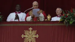 Pope Leo XIV delivers his Christmas "Urbi et Orbi" message at the Vatican on December 25, 2025. / Daniel Ibañez/ EWTN News
